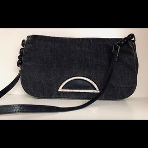 Dior Denim/Crystal baguette